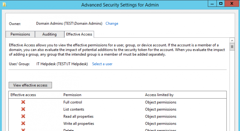 active directory delegation report